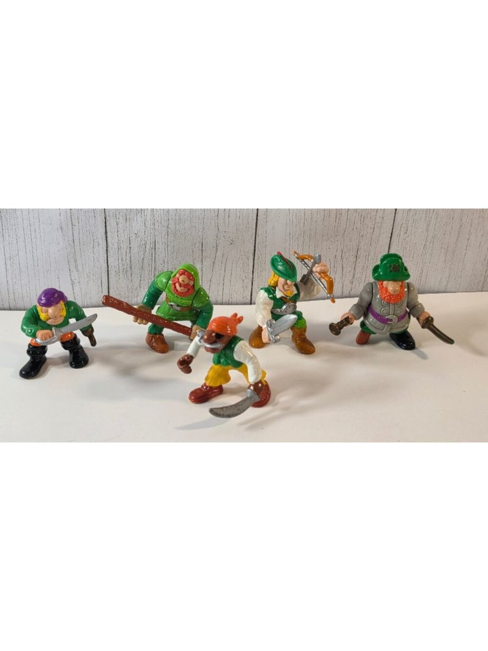 VINTAGE FISHER PRICE GREAT ADVENTURES FIGURES LOT ROBIN HOOD PIRATES little john